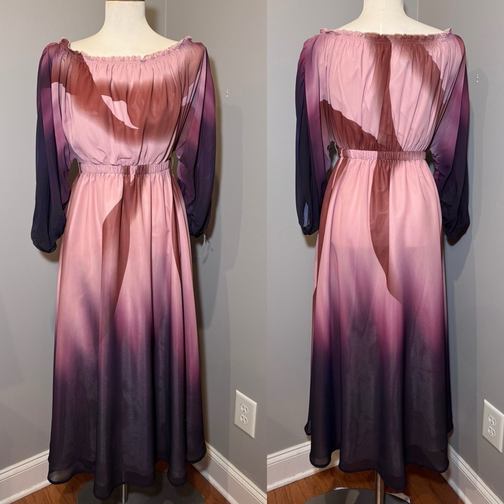 L’ATISTE Ombré Midi Dress MULTICOLOR / SMALL